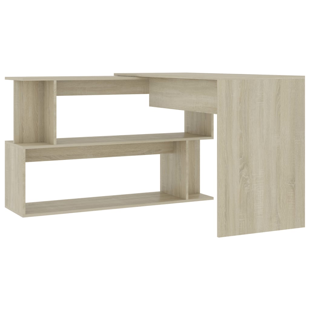 Eckschreibtisch Sonoma-Eiche 200x50x76 cm Holzwerkstoff - Premium Schreibtische  - Just €124.19! Shop now at homesales4u