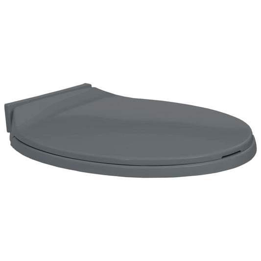 Toilettensitz mit Absenkautomatik Grau Oval - Premium Toilettensitze  - Just €34.91! Shop now at homesales4u