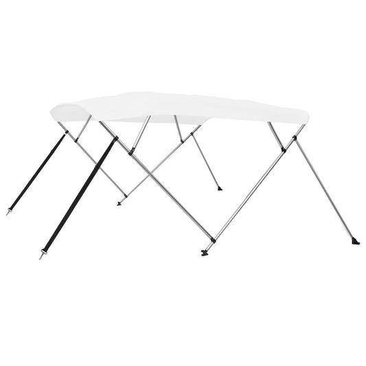 4-Bow Bimini Top Weiß 243x196x137 cm - Premium Bootspersenninge & Bootsplanen  - Just €228.56! Shop now at homesales4u