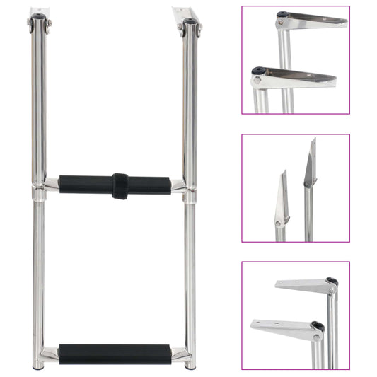 Einstiegsleiter 2 Stufen Edelstahl - Premium Bootsleitern  - Just €54.10! Shop now at homesales4u