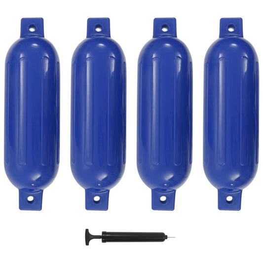 Bootsfender 4 Stk. Blau 51 x 14 cm PVC - Premium Anleger & Anker  - Just €78.19! Shop now at homesales4u