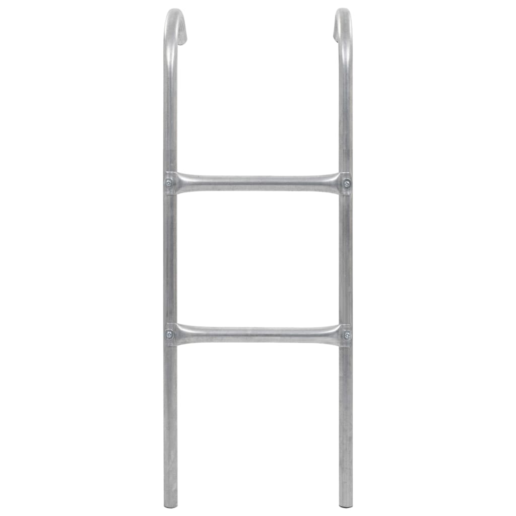 2-stufige Trampolinleiter Stahl Silbern 102,6 cm - Premium Trampolin-Zubehör  - Just €36.14! Shop now at homesales4u