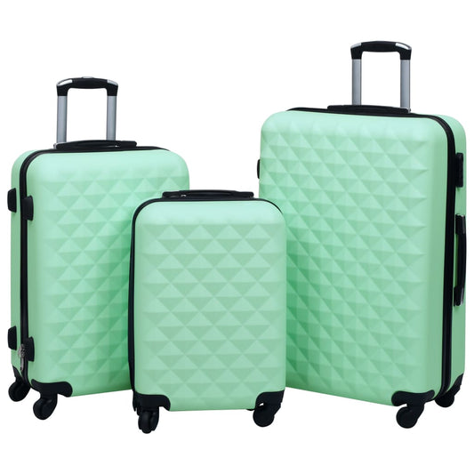 Hartschalen-Trolley-Set 3 Stk. Minzgrün ABS - Premium Reisekoffer  - Just €164.93! Shop now at homesales4u