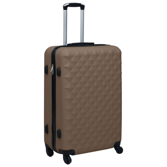 Hartschalen-Trolley Braun ABS - Premium Reisekoffer  - Just €106.68! Shop now at homesales4u