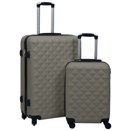 Hartschalen-Trolley-Set 2 Stk. Anthrazit ABS - Premium Reisekoffer  - Just €133.06! Shop now at homesales4u
