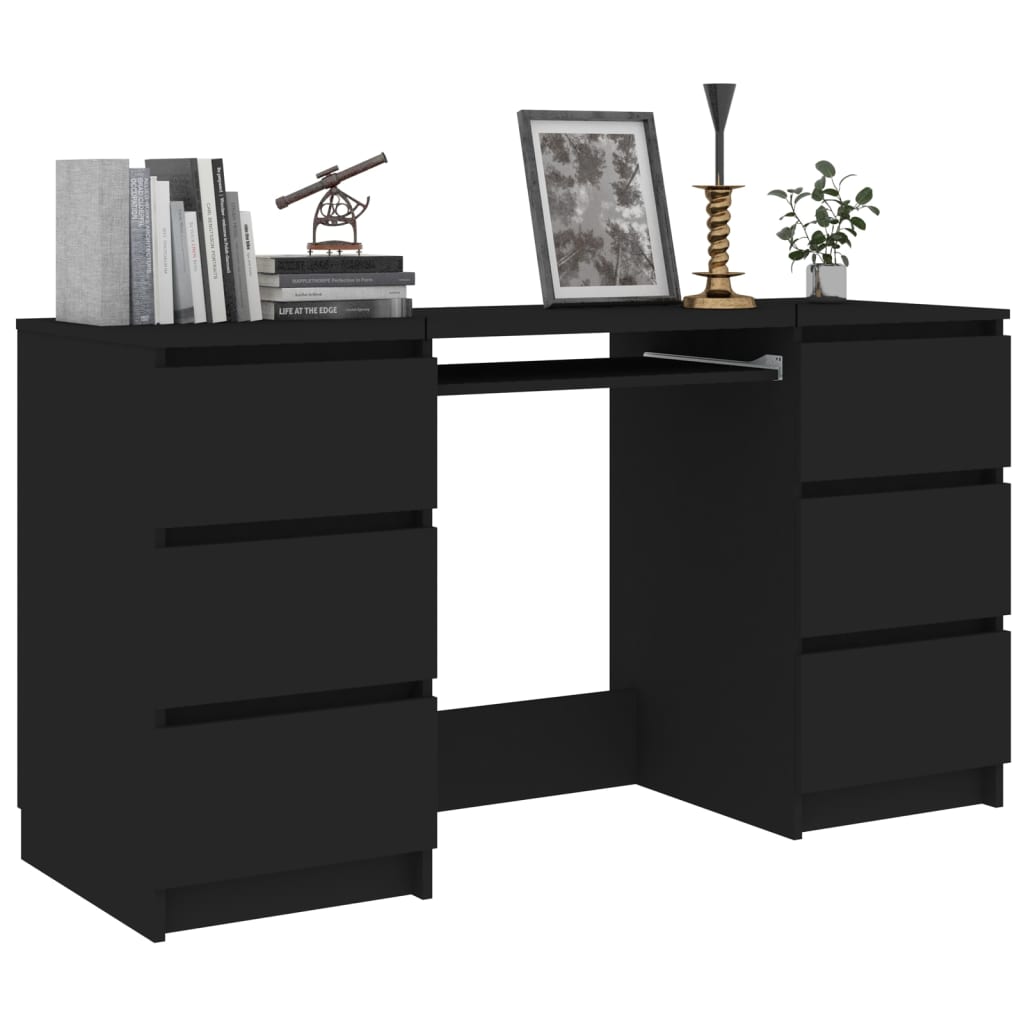 Schreibtisch Schwarz 140x50x77 cm Holzwerkstoff - Premium Schreibtische  - Just €222.24! Shop now at homesales4u