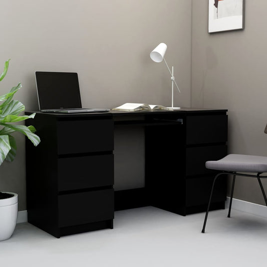 Schreibtisch Schwarz 140x50x77 cm Holzwerkstoff - Premium Schreibtische  - Just €222.24! Shop now at homesales4u