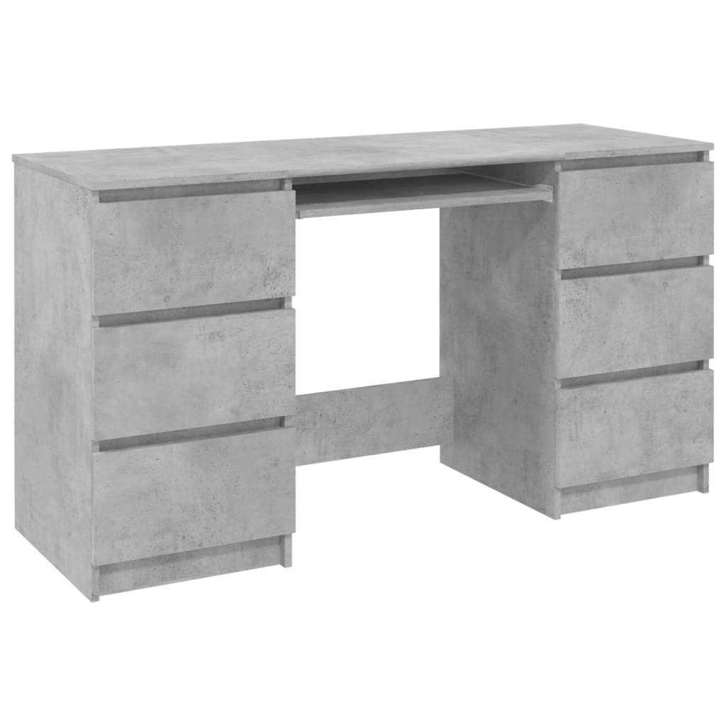 Schreibtisch Betongrau 140x50x77 cm Holzwerkstoff - Premium Schreibtische  - Just €199.86! Shop now at homesales4u