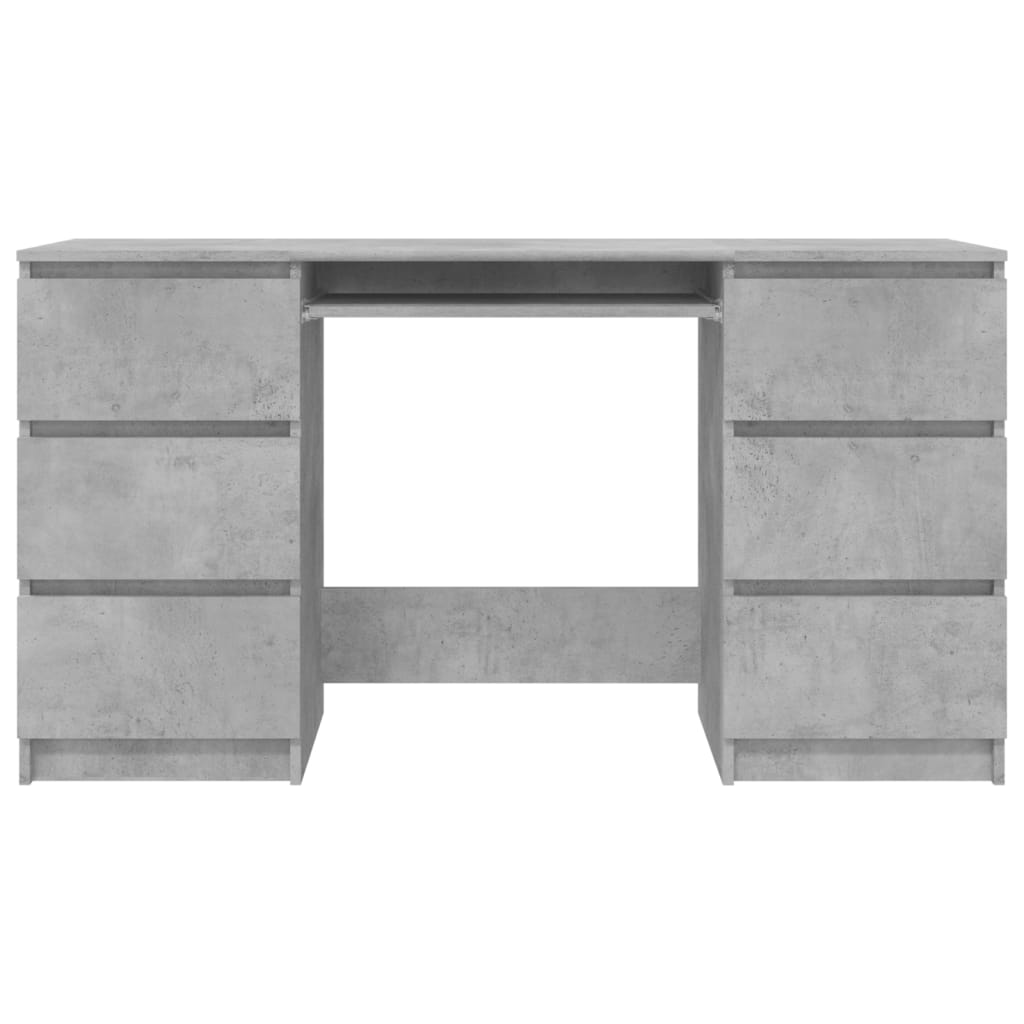 Schreibtisch Betongrau 140x50x77 cm Holzwerkstoff - Premium Schreibtische  - Just €199.86! Shop now at homesales4u