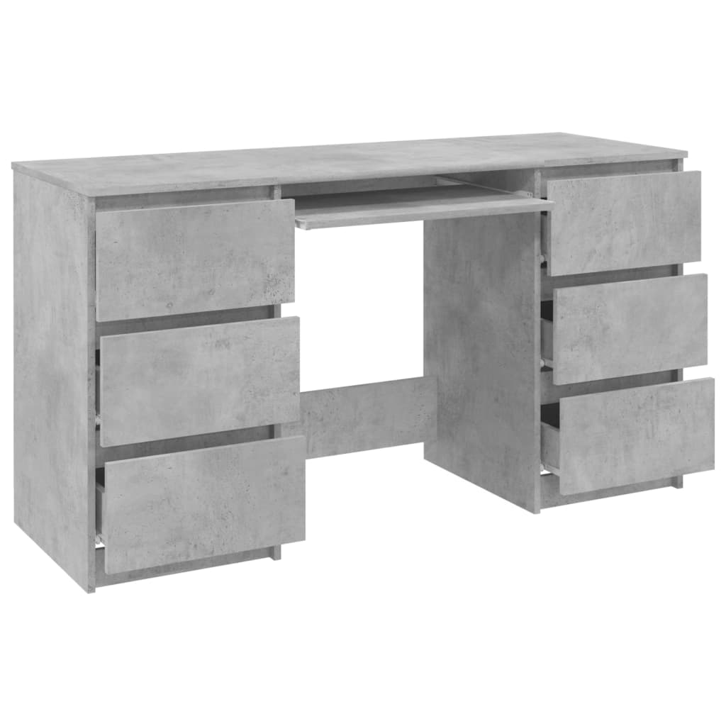 Schreibtisch Betongrau 140x50x77 cm Holzwerkstoff - Premium Schreibtische  - Just €199.86! Shop now at homesales4u