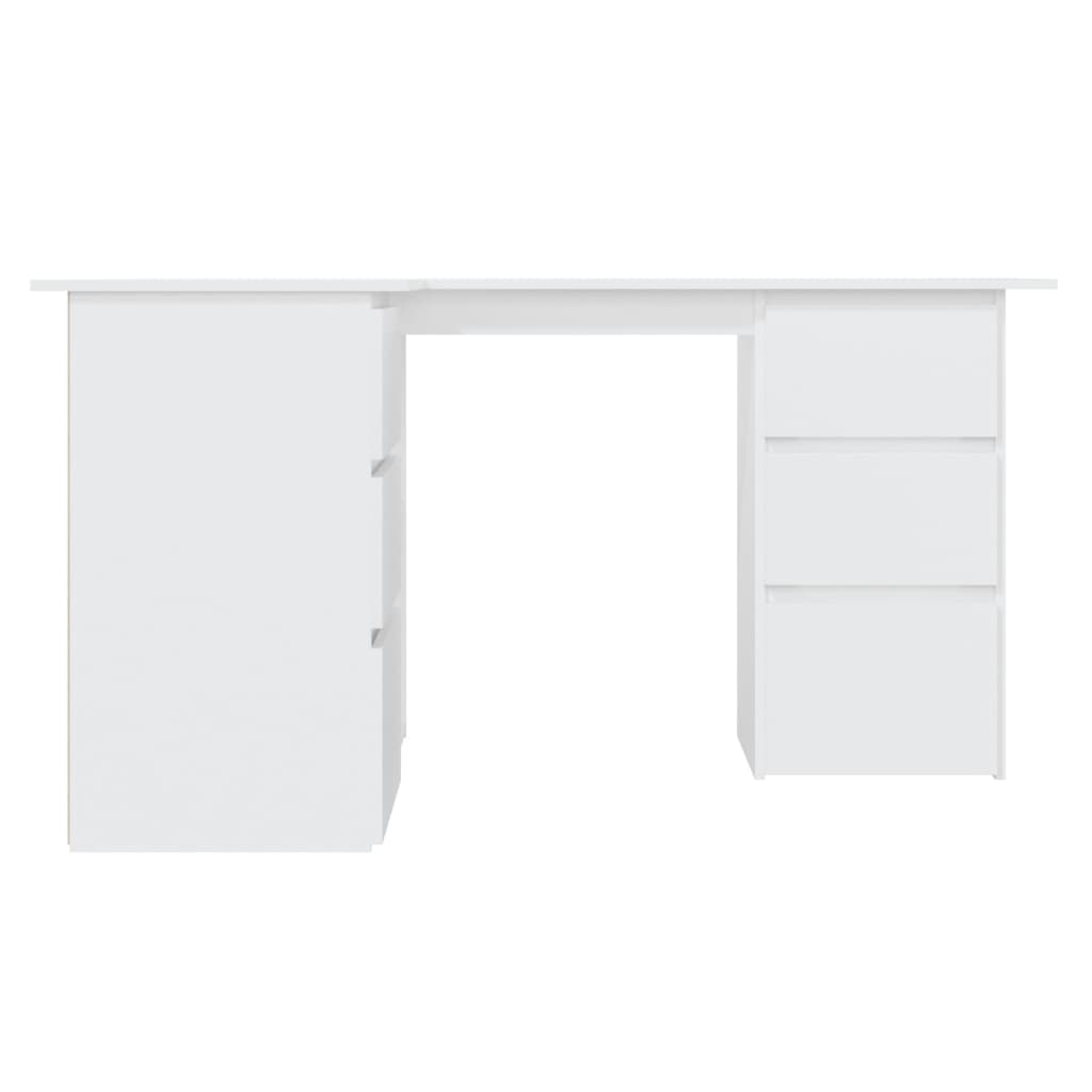 Eckschreibtisch Weiß 145x100x76 cm Holzwerkstoff - Premium Schreibtische  - Just €236.68! Shop now at homesales4u