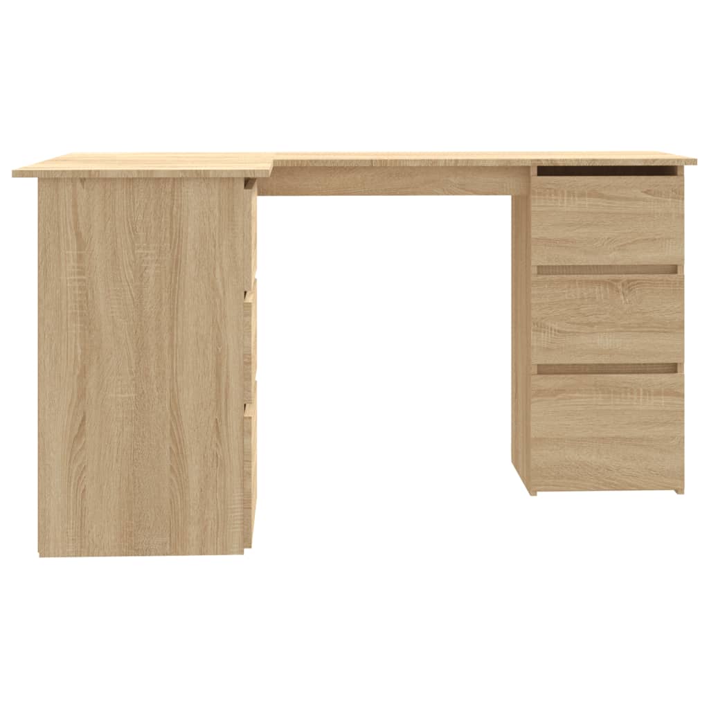 Eckschreibtisch Sonoma-Eiche 145x100x76 cm Holzwerkstoff - Premium Schreibtische  - Just €191.72! Shop now at homesales4u