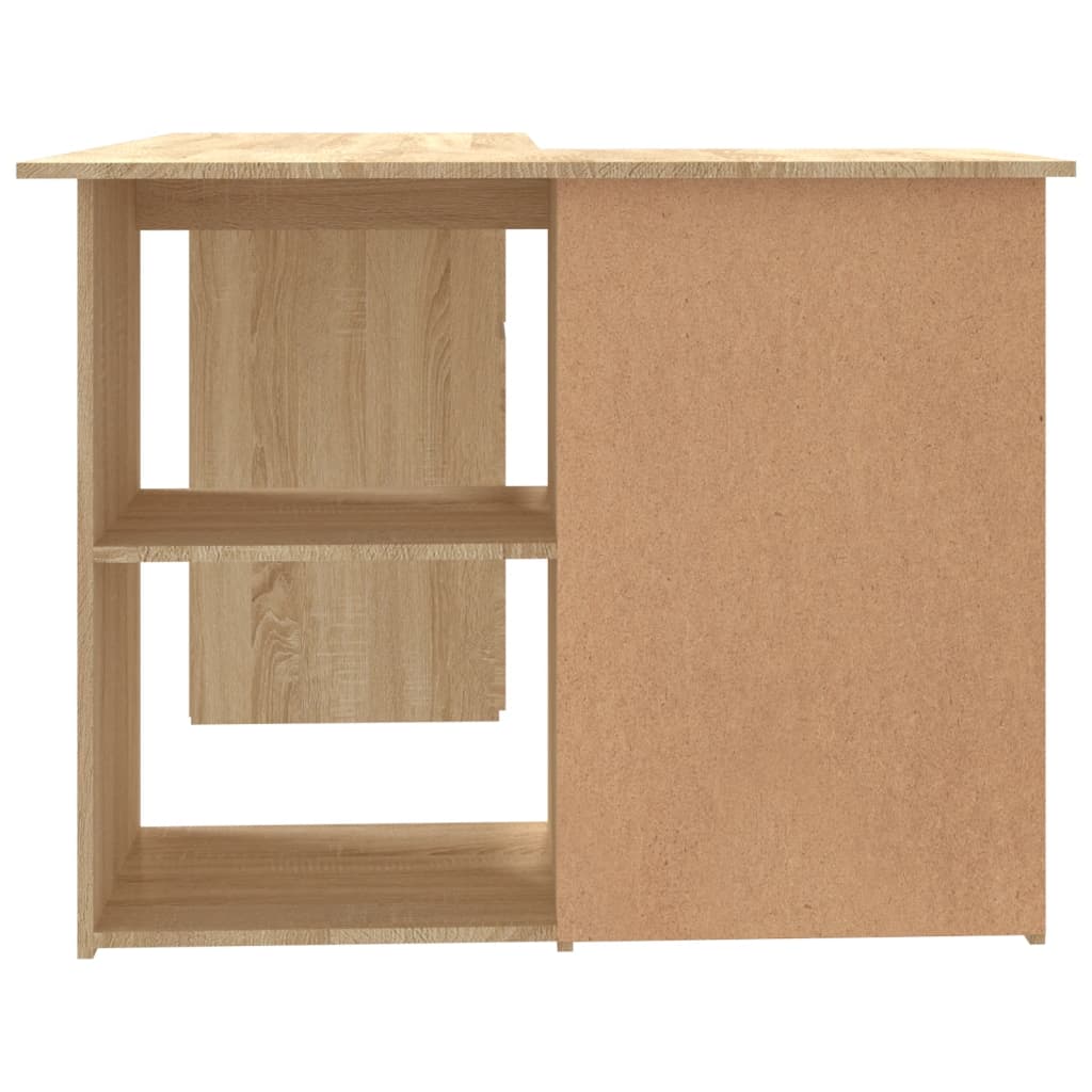 Eckschreibtisch Sonoma-Eiche 145x100x76 cm Holzwerkstoff - Premium Schreibtische  - Just €191.72! Shop now at homesales4u
