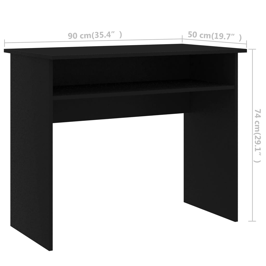 Schreibtisch Schwarz 90x50x74 cm Holzwerkstoff - Premium Schreibtische  - Just €75.47! Shop now at homesales4u