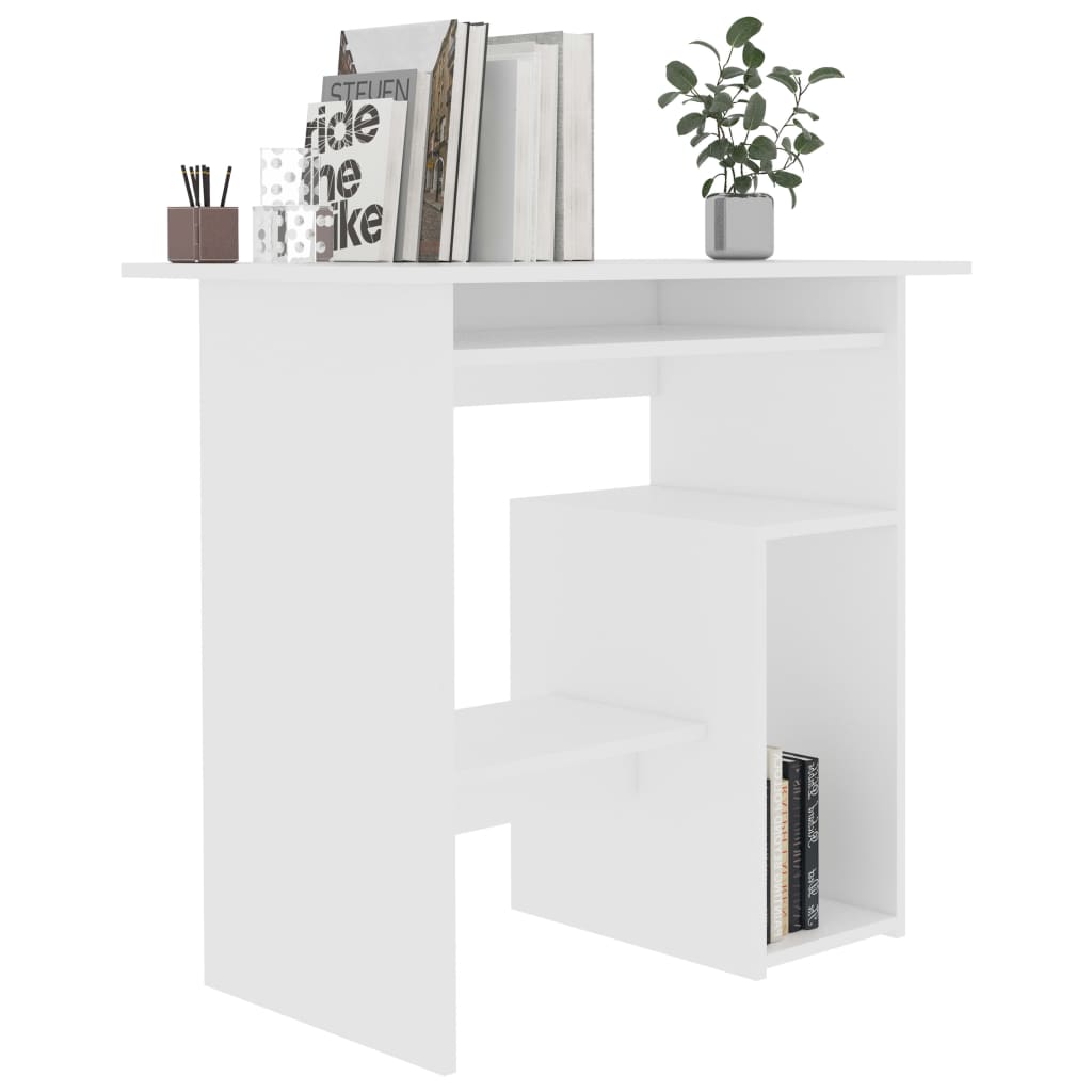 Schreibtisch Weiß 80x45x74 cm Holzwerkstoff - Premium Schreibtische  - Just €82.19! Shop now at homesales4u