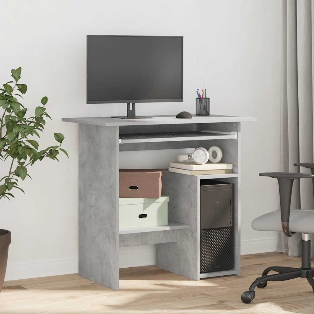 Schreibtisch Betongrau 80x45x74 cm Holzwerkstoff - Premium Schreibtische  - Just €73.55! Shop now at homesales4u