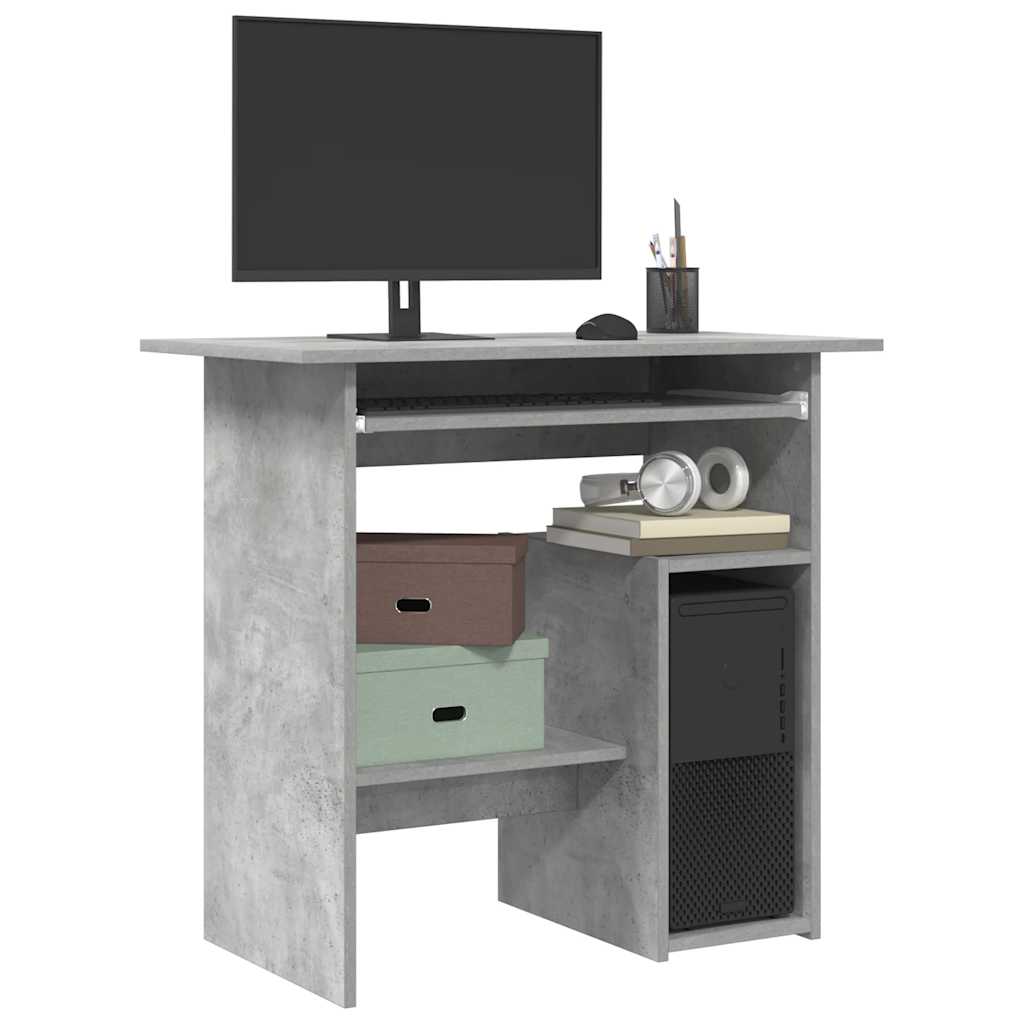 Schreibtisch Betongrau 80x45x74 cm Holzwerkstoff - Premium Schreibtische  - Just €73.55! Shop now at homesales4u