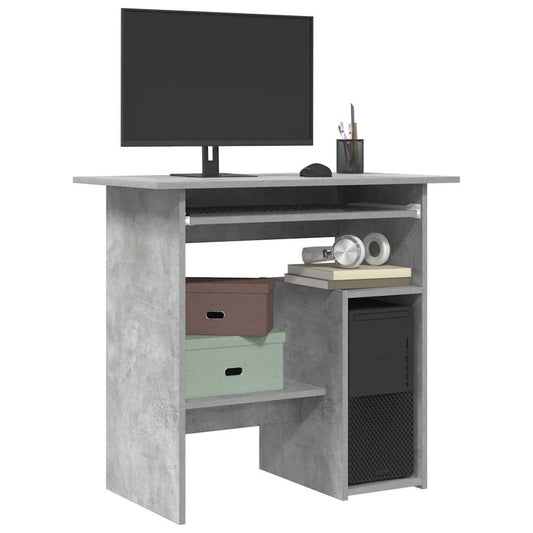 Schreibtisch Betongrau 80x45x74 cm Holzwerkstoff - Premium Schreibtische  - Just €73.55! Shop now at homesales4u