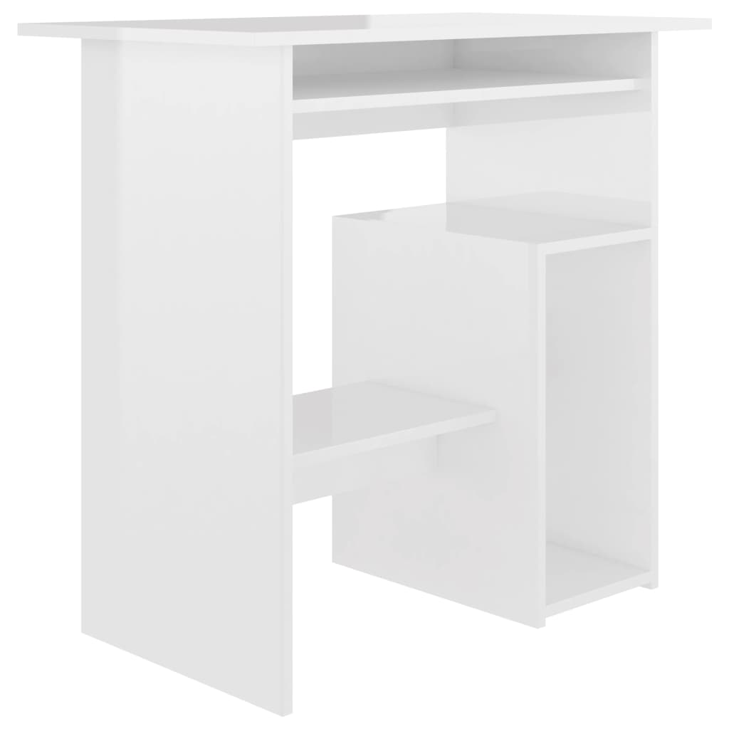 Schreibtisch Hochglanz-Weiß 80x45x74 cm Holzwerkstoff - Premium Schreibtische  - Just €82.44! Shop now at homesales4u
