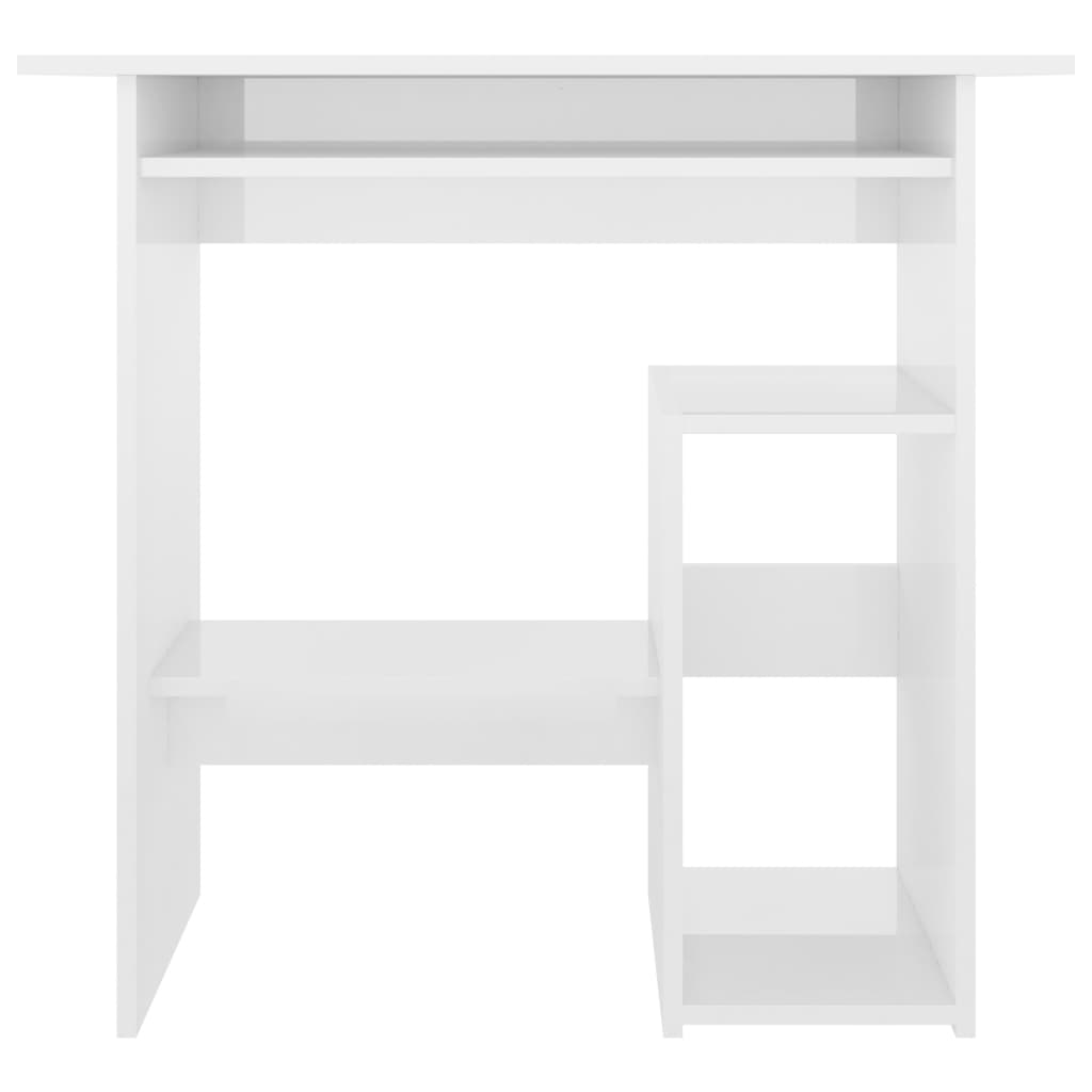 Schreibtisch Hochglanz-Weiß 80x45x74 cm Holzwerkstoff - Premium Schreibtische  - Just €82.44! Shop now at homesales4u