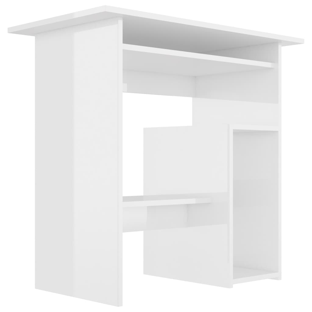 Schreibtisch Hochglanz-Weiß 80x45x74 cm Holzwerkstoff - Premium Schreibtische  - Just €82.44! Shop now at homesales4u