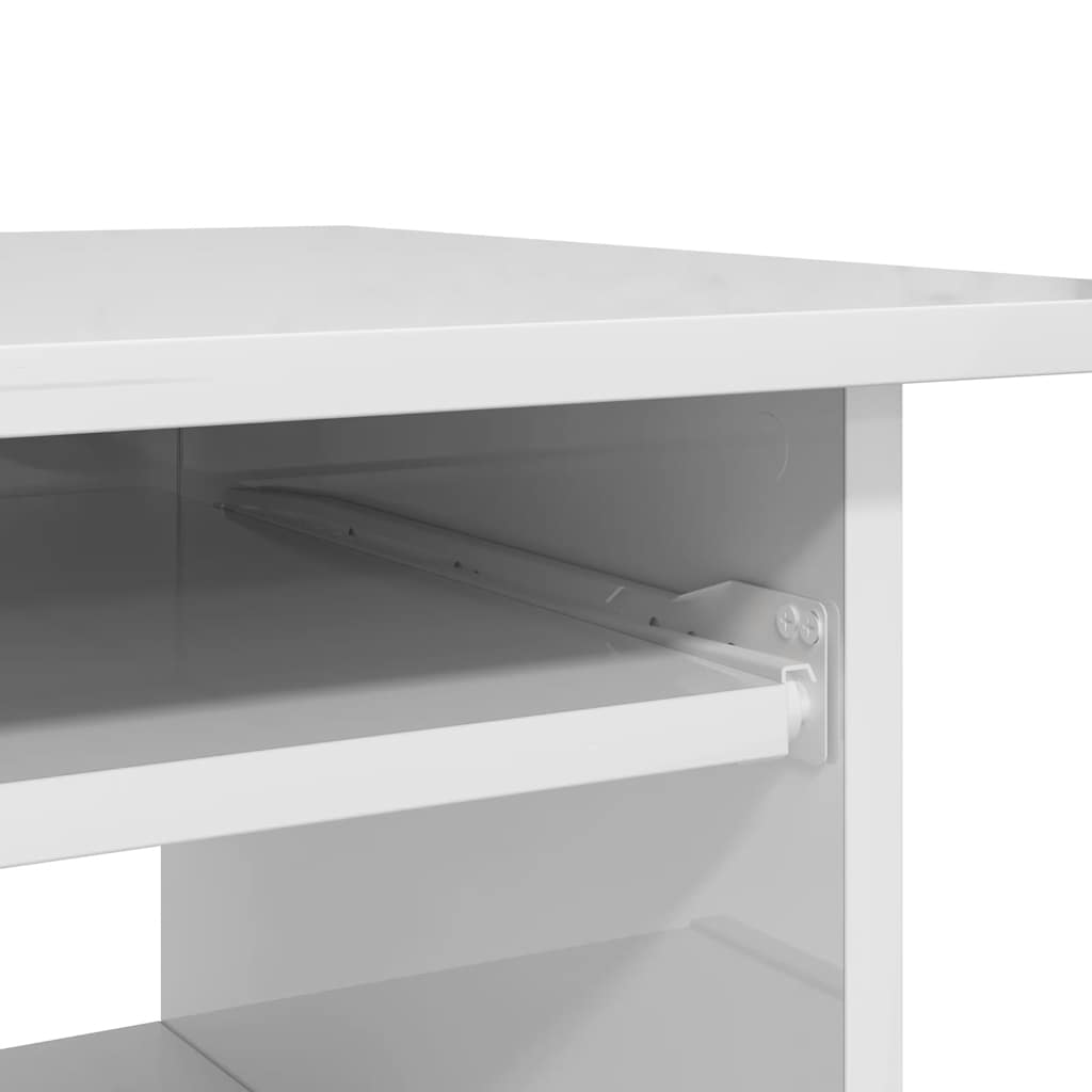 Schreibtisch Hochglanz-Weiß 80x45x74 cm Holzwerkstoff - Premium Schreibtische  - Just €82.44! Shop now at homesales4u