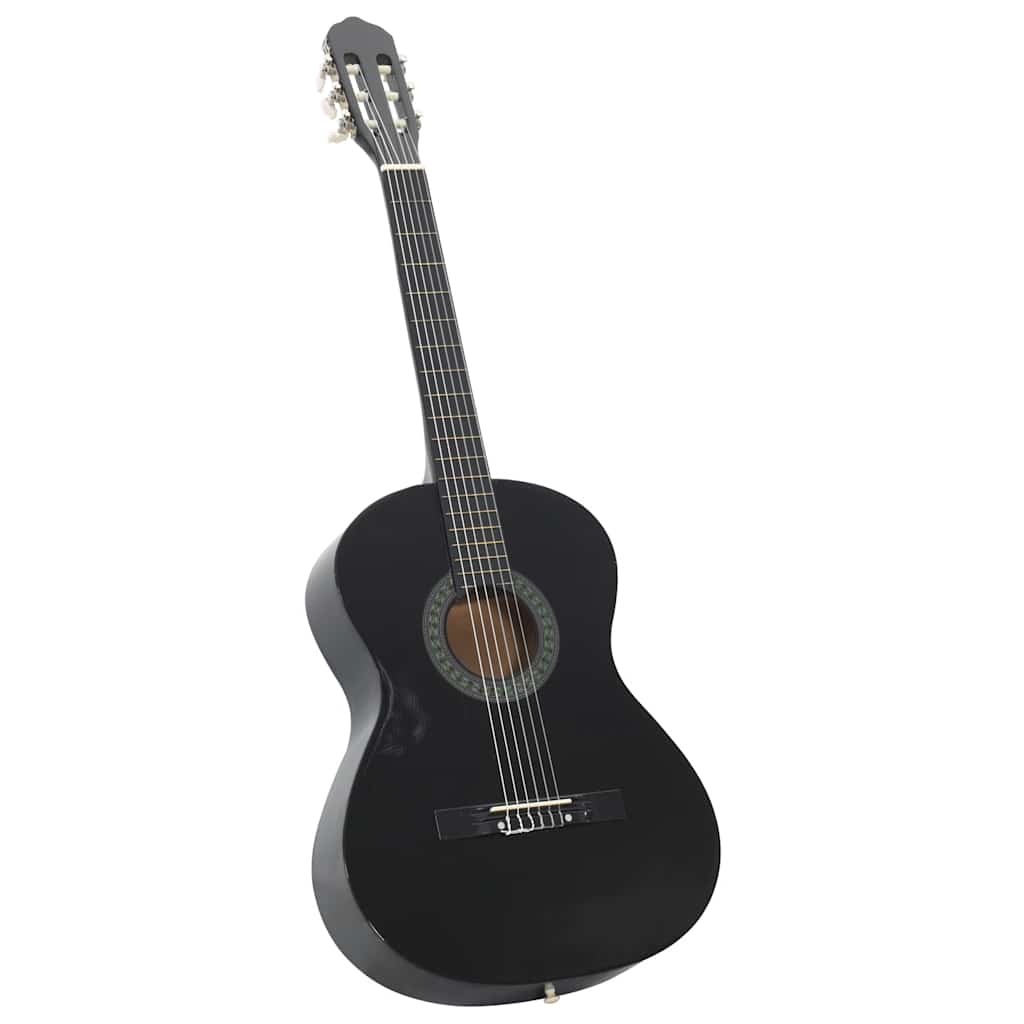 Klassikgitarre für Anfänger Schwarz 4/4 39" Lindenholz - Premium Gitarren  - Just €81.16! Shop now at homesales4u