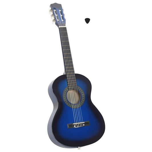 Klassikgitarre für Anfänger und Kinder Blau 1/2 34" - Premium Gitarren  - Just €64.70! Shop now at homesales4u