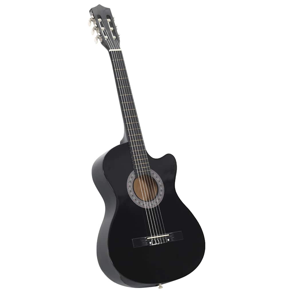 Westerngitarre Cutaway mit 6 Saiten Schwarz 38" - Premium Gitarren  - Just €78.42! Shop now at homesales4u