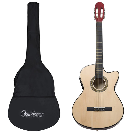 12-tlg. Westerngitarre Set mit Equalizer und 6 Saiten - Premium Gitarren  - Just €142.57! Shop now at homesales4u