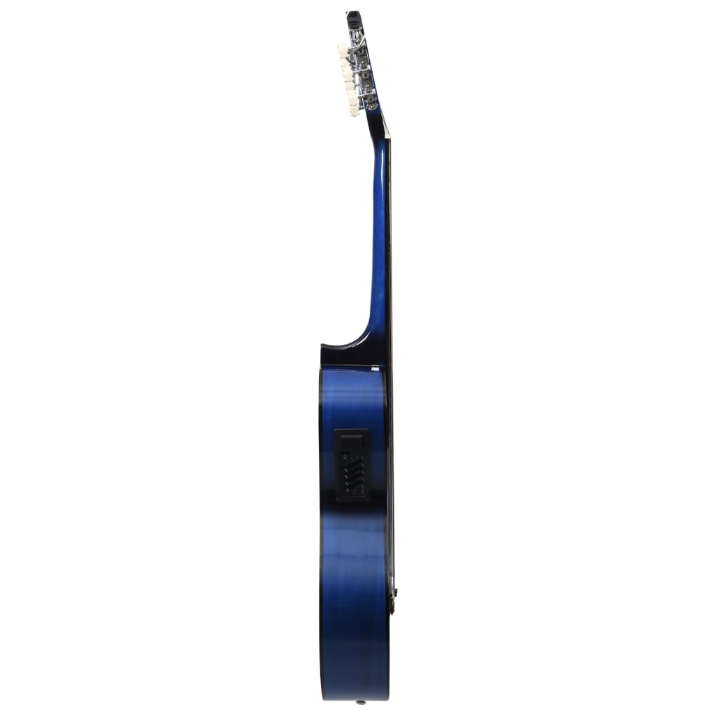 12-tlg. Western Gitarren-Set mit Equalizer und 6 Saiten Blau - Premium Gitarren  - Just €140.81! Shop now at homesales4u
