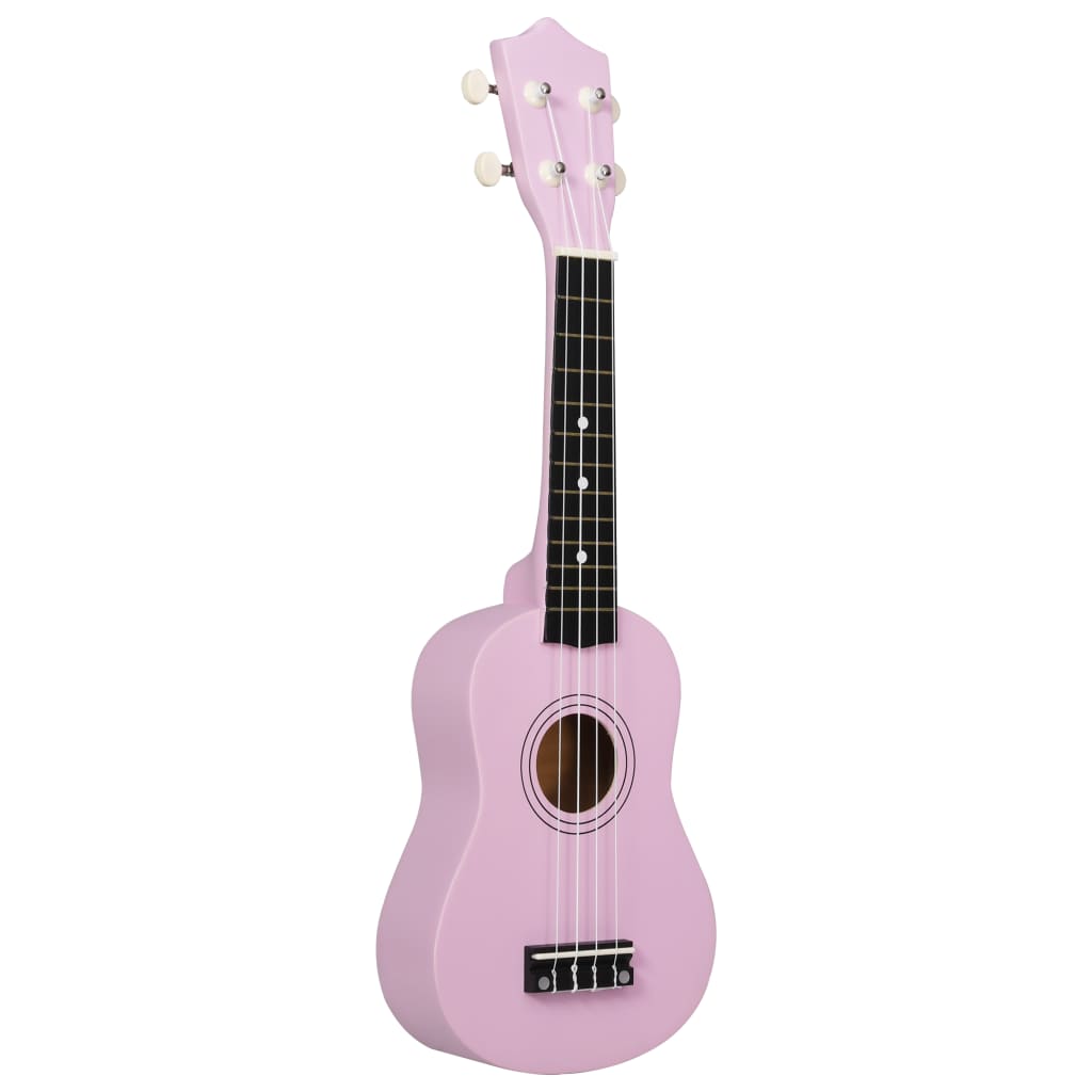 Sopran-Ukulele-Set mit Tasche für Kinder Rosa 21" - Premium Saiteninstrumente  - Just €44.08! Shop now at homesales4u