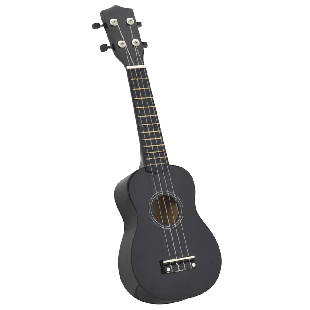 Sopran-Ukulele-Set mit Tasche für Kinder Schwarz 23" - Premium Saiteninstrumente  - Just €46.02! Shop now at homesales4u