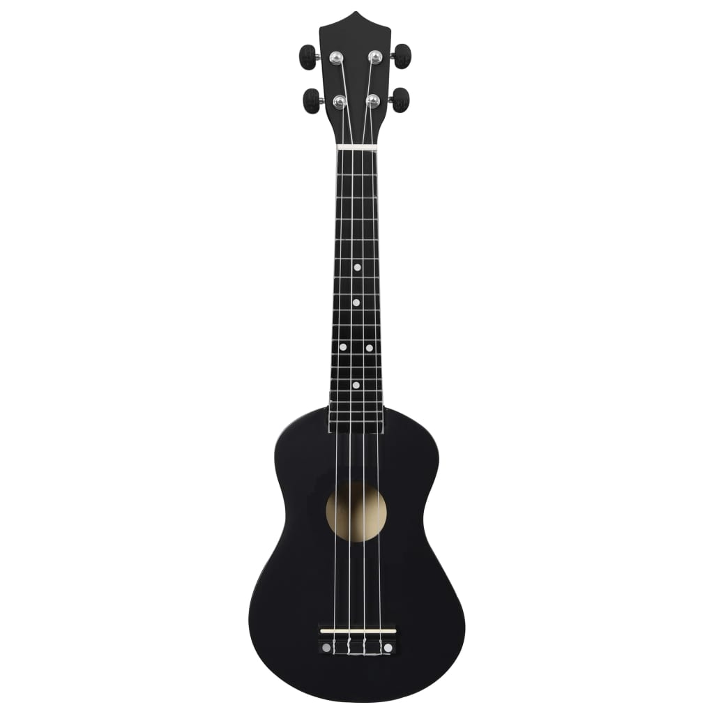 Sopran-Ukulele-Set mit Tasche für Kinder Schwarz 23" - Premium Saiteninstrumente  - Just €46.02! Shop now at homesales4u