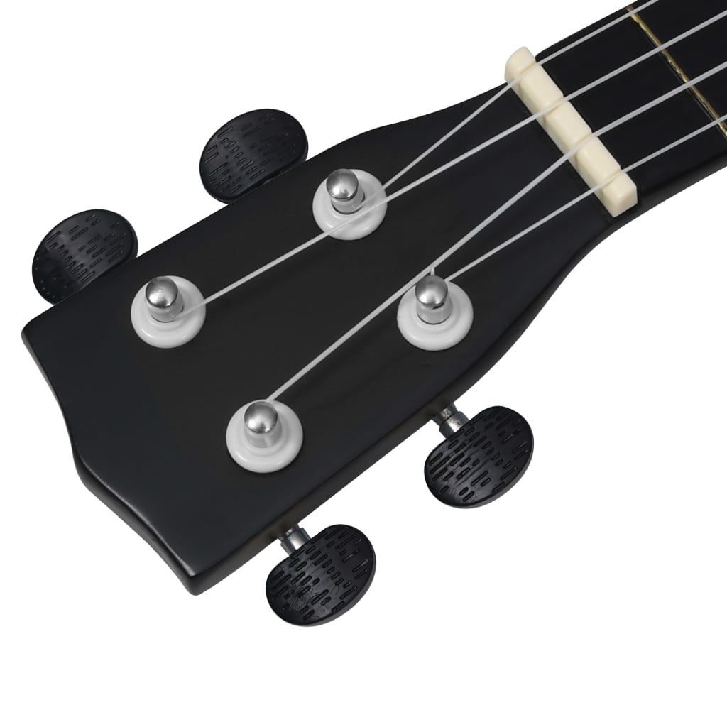 Sopran-Ukulele-Set mit Tasche für Kinder Schwarz 23" - Premium Saiteninstrumente  - Just €46.02! Shop now at homesales4u