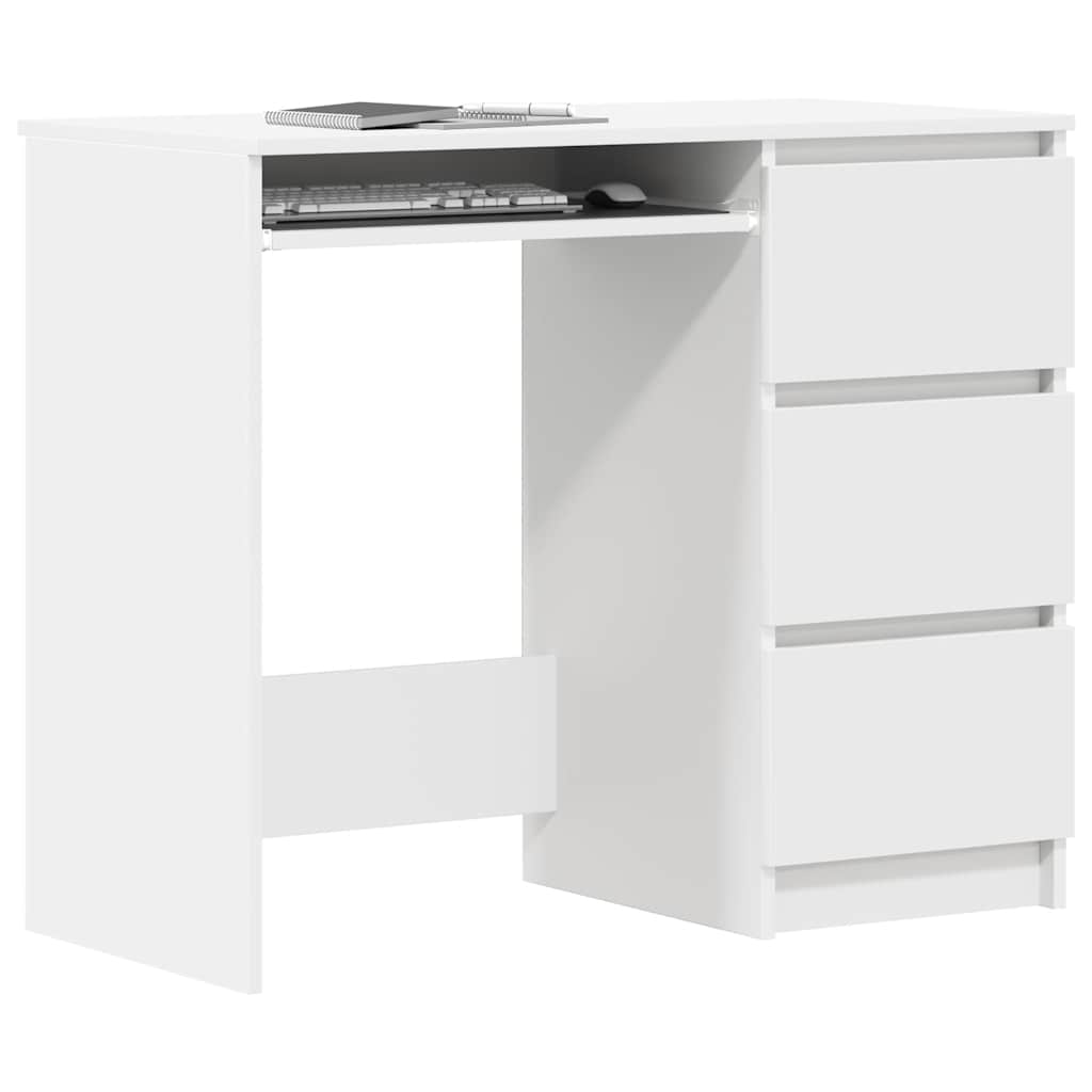 Schreibtisch Weiß 90x45x76 cm Holzwerkstoff - Premium Schreibtische  - Just €124.69! Shop now at homesales4u
