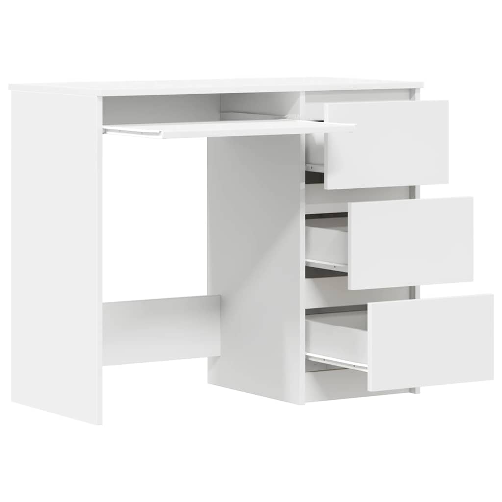 Schreibtisch Weiß 90x45x76 cm Holzwerkstoff - Premium Schreibtische  - Just €124.69! Shop now at homesales4u