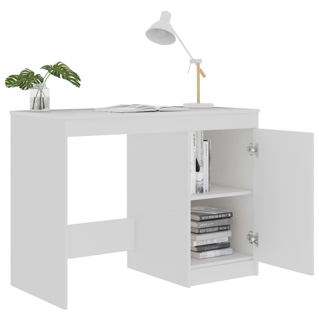 Schreibtisch Weiß 100×50×76 cm Holzwerkstoff - Premium Schreibtische  - Just €101.97! Shop now at homesales4u