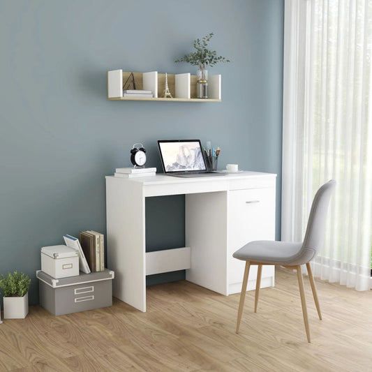 Schreibtisch Weiß 100×50×76 cm Holzwerkstoff - Premium Schreibtische  - Just €101.97! Shop now at homesales4u
