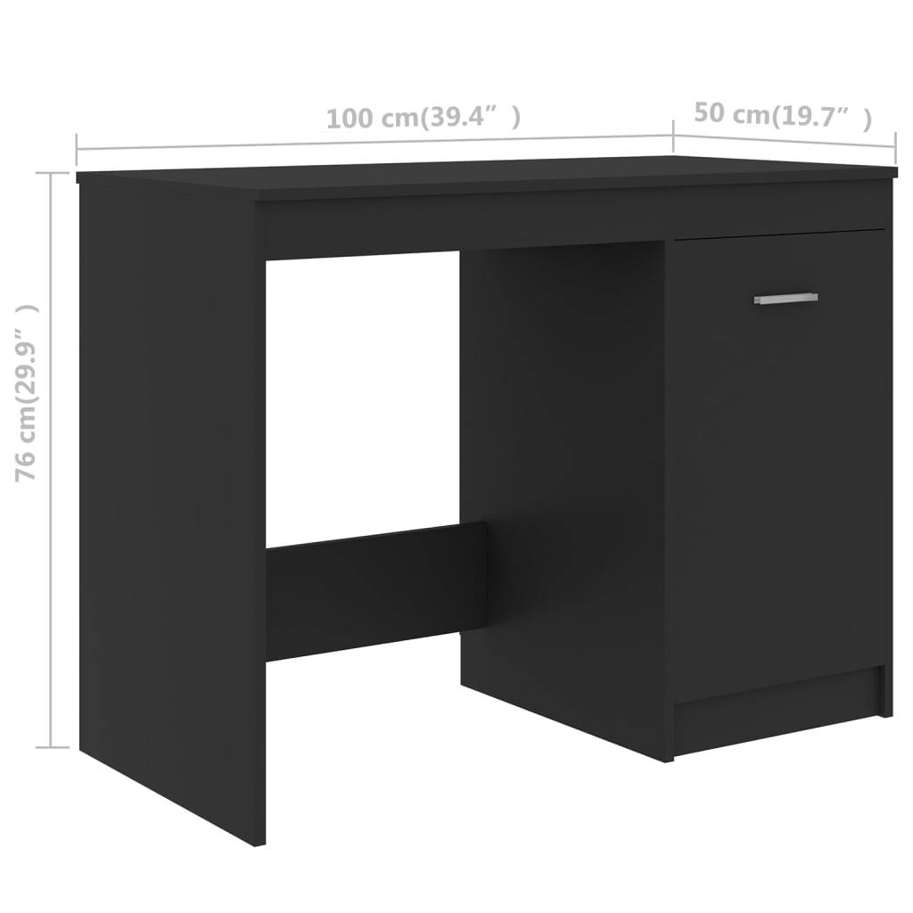 Schreibtisch Grau 100x50x76 cm Holzwerkstoff - Premium Schreibtische  - Just €121.44! Shop now at homesales4u