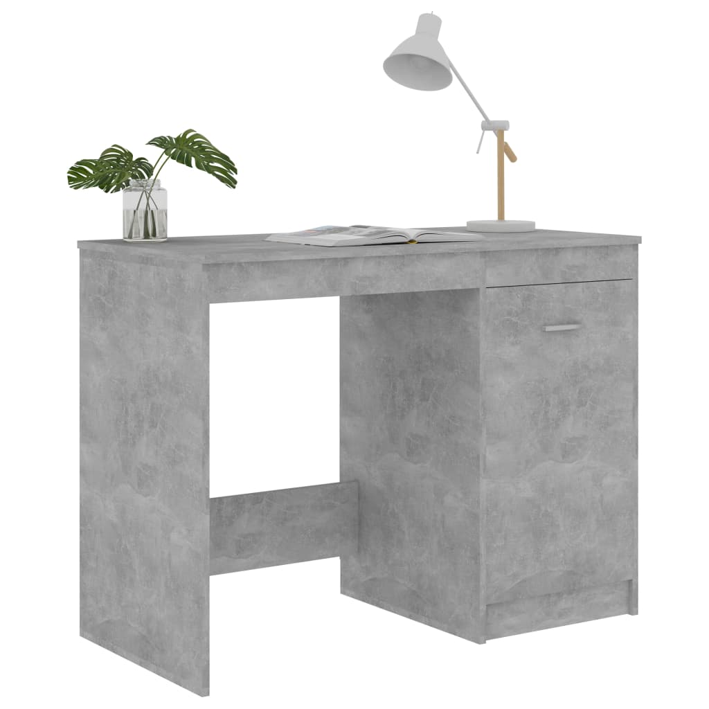Schreibtisch Betongrau 100x50x76 cm Holzwerkstoff - Premium Schreibtische  - Just €93.02! Shop now at homesales4u