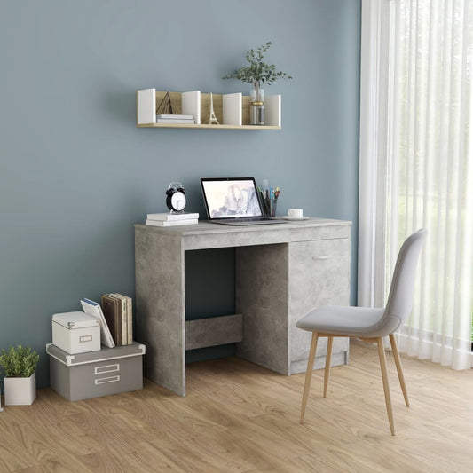 Schreibtisch Betongrau 100x50x76 cm Holzwerkstoff - Premium Schreibtische  - Just €93.02! Shop now at homesales4u