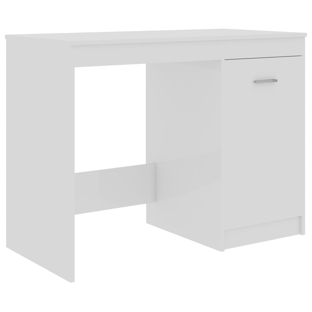 Schreibtisch Hochglanz-Weiß 100x50x76 cm Holzwerkstoff - Premium Schreibtische  - Just €103.71! Shop now at homesales4u