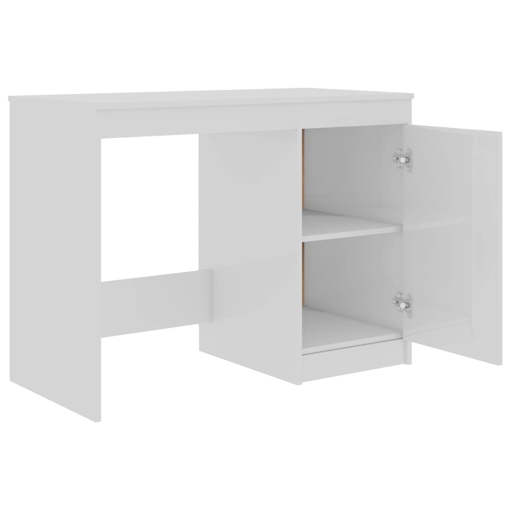 Schreibtisch Hochglanz-Weiß 100x50x76 cm Holzwerkstoff - Premium Schreibtische  - Just €103.71! Shop now at homesales4u