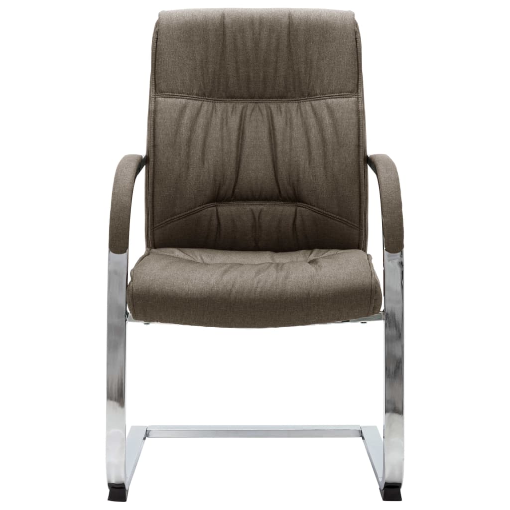Freischwinger Bürostuhl Taupe Stoff - Premium Bürostühle  - Just €136.33! Shop now at homesales4u