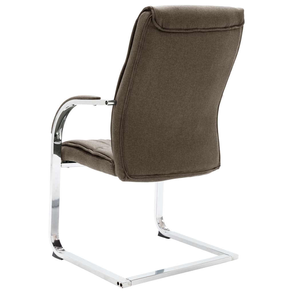Freischwinger Bürostuhl Taupe Stoff - Premium Bürostühle  - Just €136.33! Shop now at homesales4u