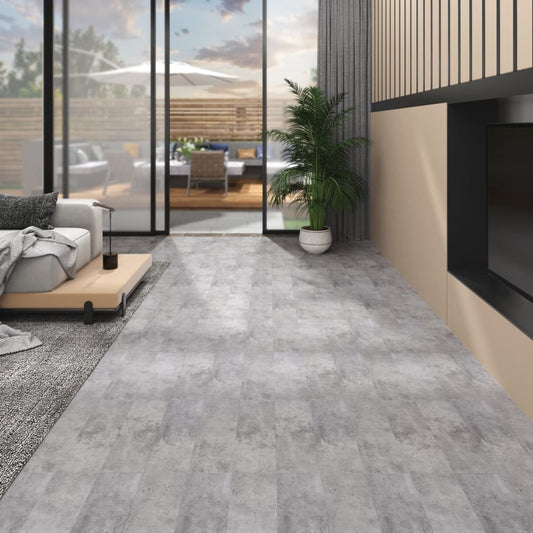 PVC-Fliesen 4,46 m² 3 mm Selbstklebend Zementbraun - Premium Fußböden & Teppichböden  - Just €109.54! Shop now at homesales4u