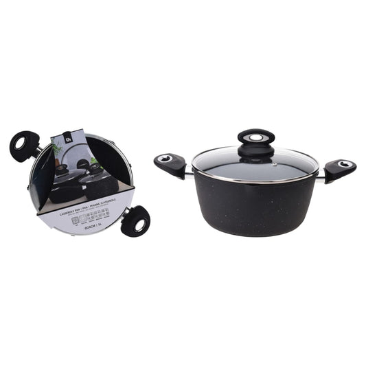 Kasserolle mit Deckel 24 cm Schmiedealuminium - Premium Auflaufformen & Kasserollen  - Just €50.80! Shop now at homesales4u