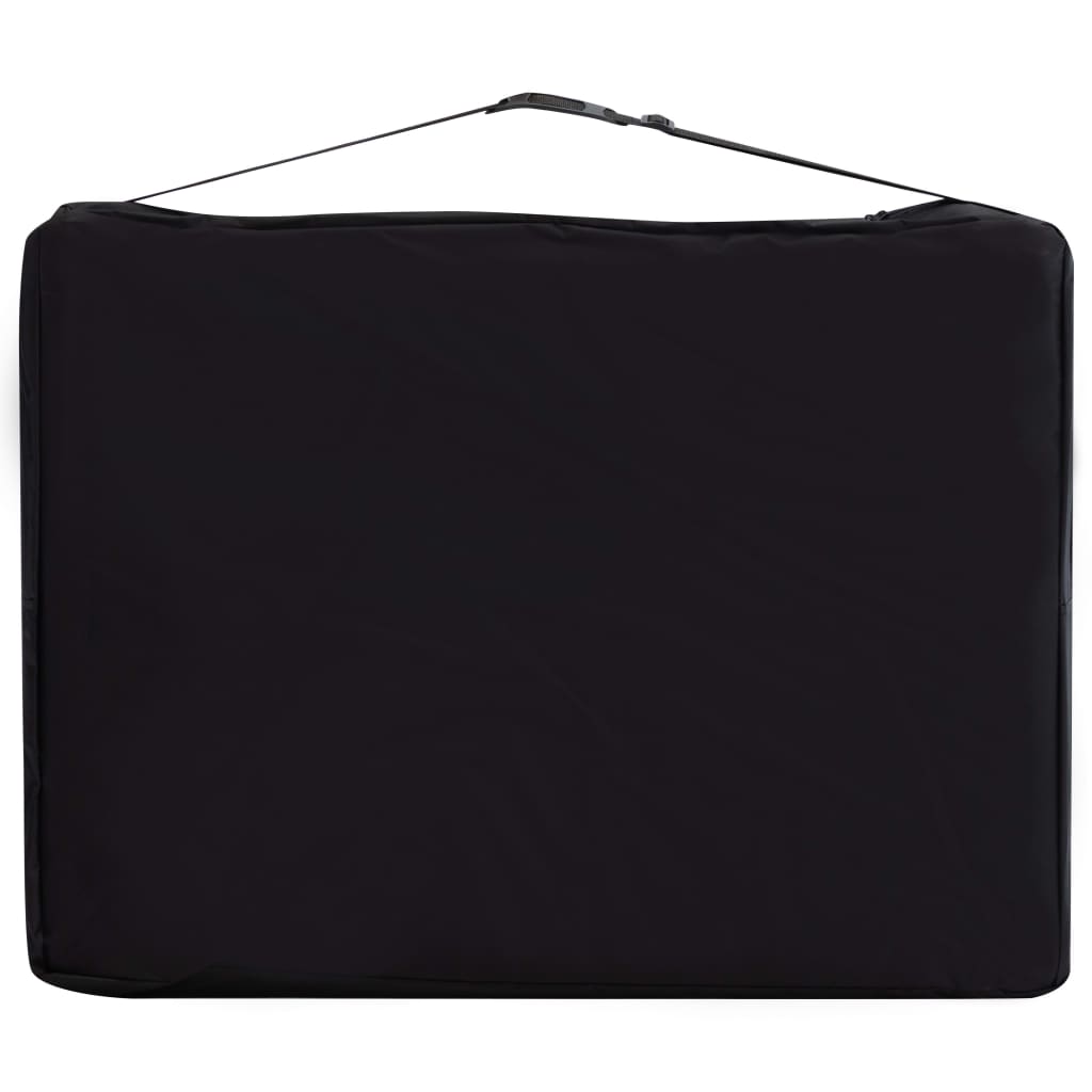 Massageliege Klappbar 3-Zonen Aluminiumgestell Schwarz und Rot - Premium Massagetische  - Just €232.66! Shop now at homesales4u