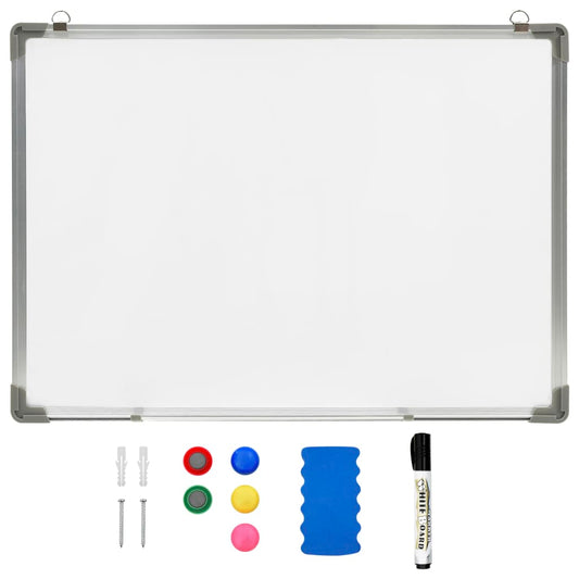 Magnetisches Whiteboard Weiß 70 x 50 cm Stahl - Premium Whiteboards  - Just €43.71! Shop now at homesales4u